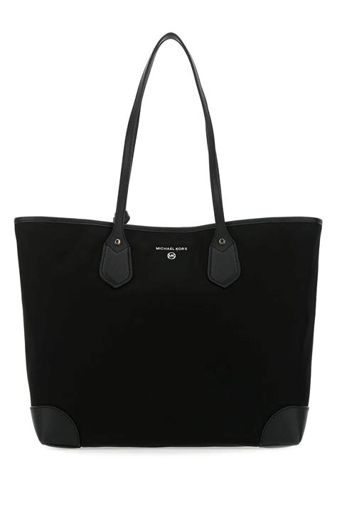 michael kors black handbag tote|michael kors black nylon tote.